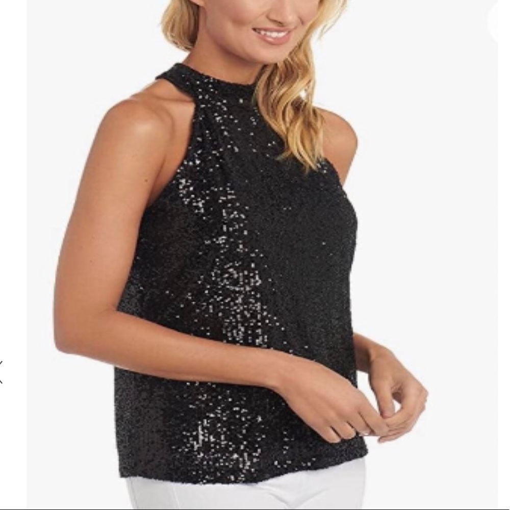 NEW! Cable & Gauge Sequin Halter Top Size Medium